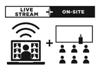 Hybrid meeting icon